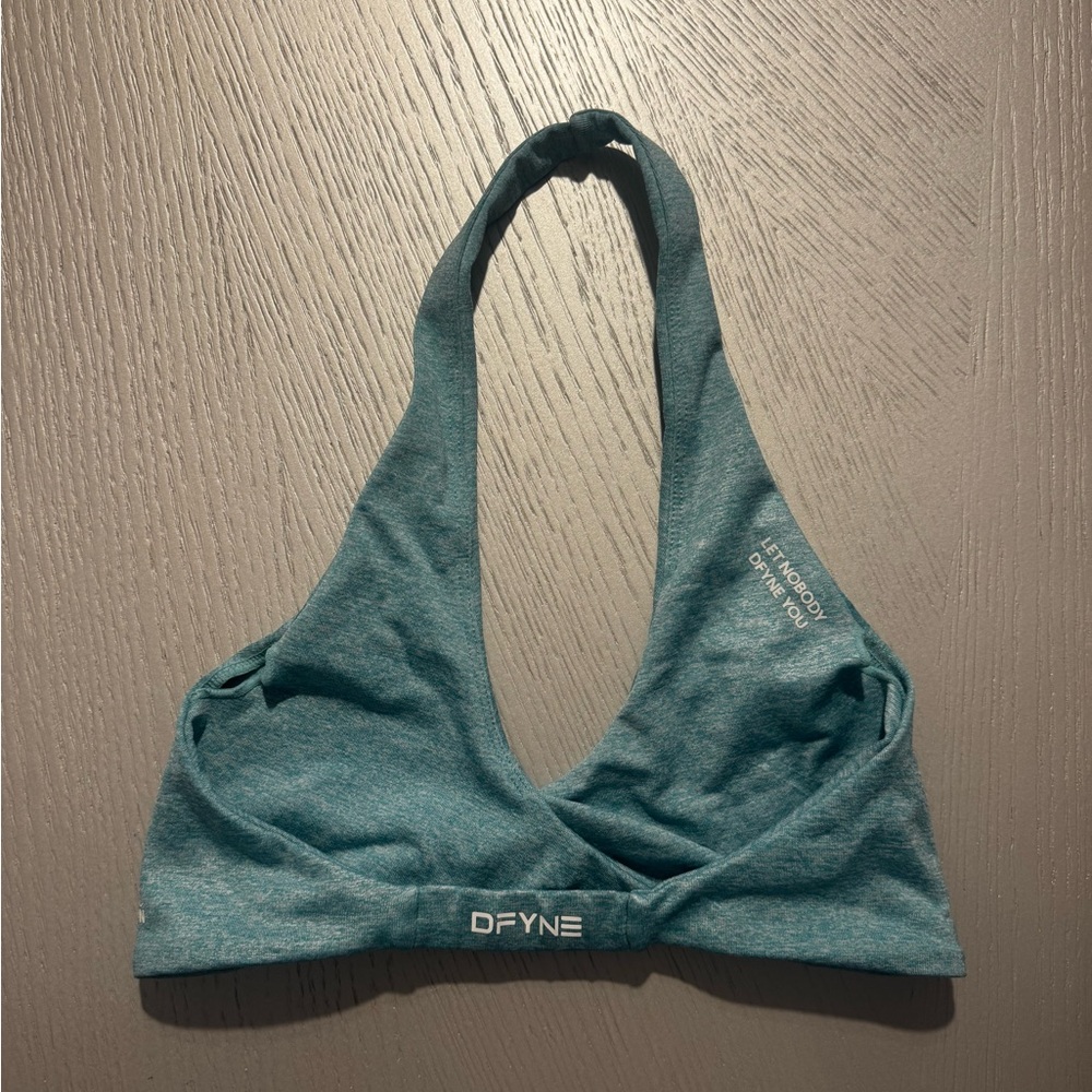 Teal Sports Bra and Leggings Set from DFYNE set collection Hannah Pearson - Picture 2 of 3